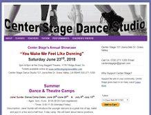 Tablet Screenshot of centerstagegrassvalley.org